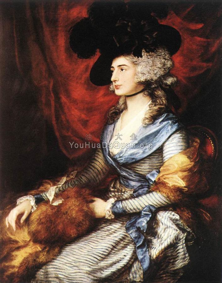 Mrs Sarah Siddons - 托马斯·庚斯博罗